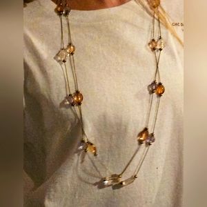 18 in double layer fashion necklace